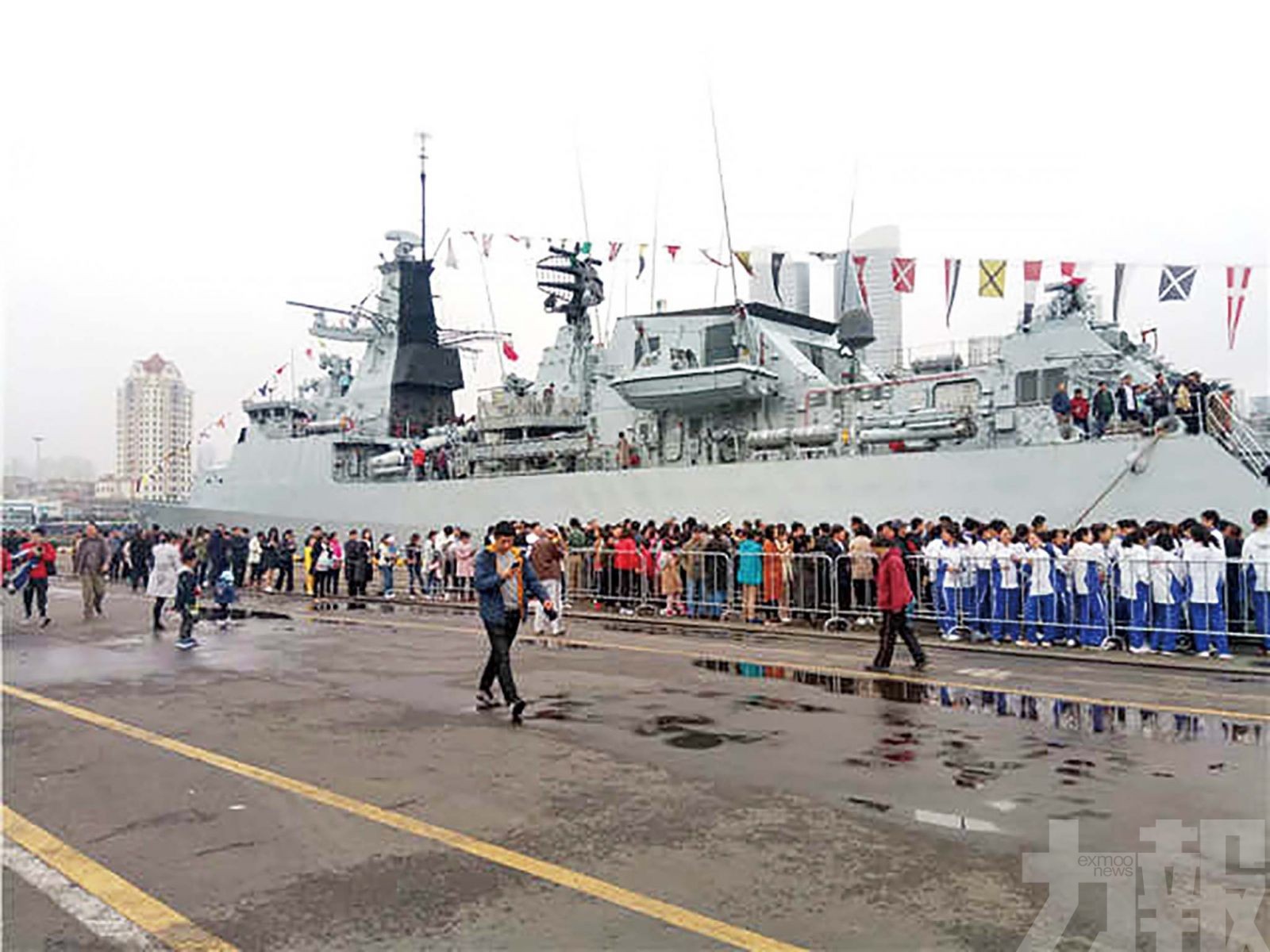 多國艦艇青島開放參觀