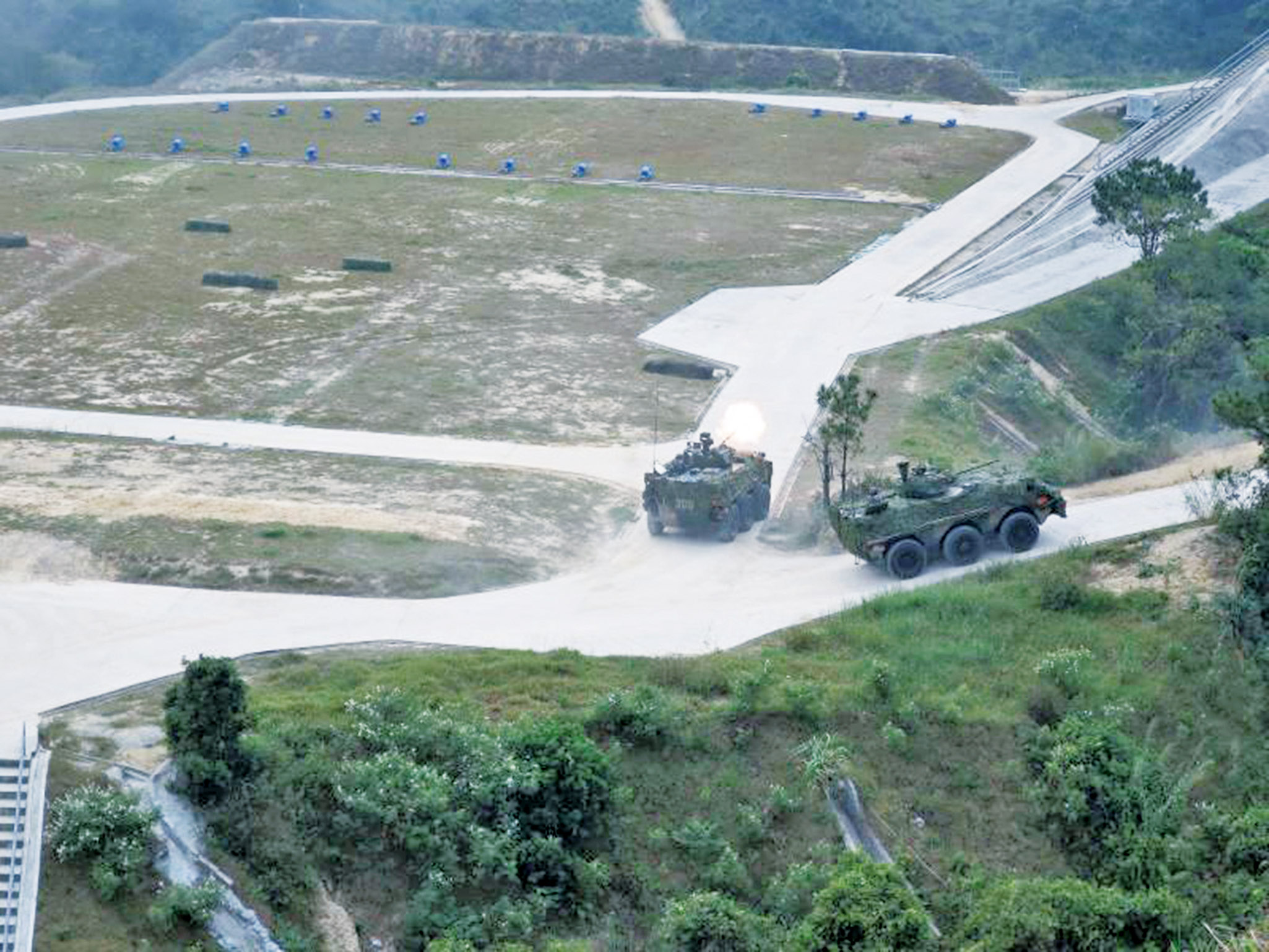 解放軍駐港部隊演習