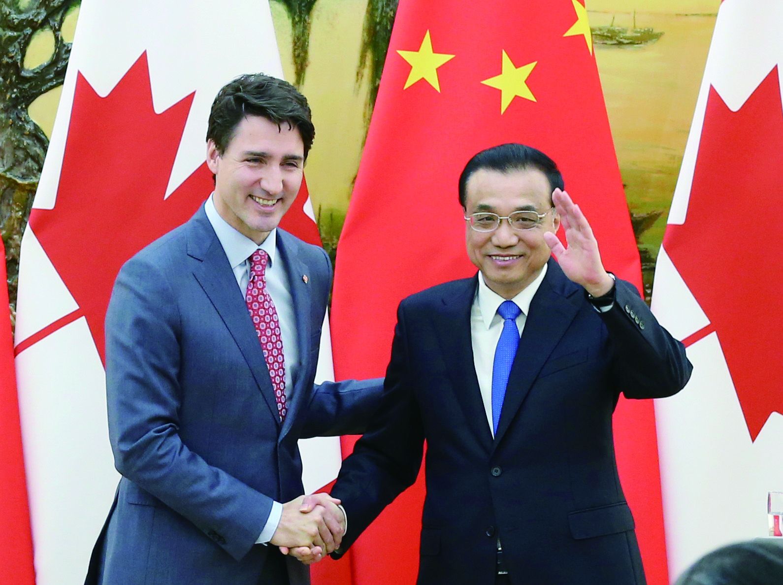 李克強會杜魯多