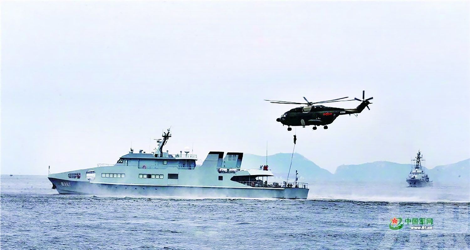 駐港部隊海空巡邏演練