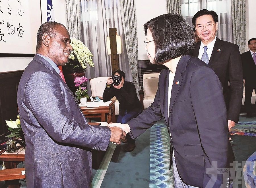 蔡英文晤所羅門外長