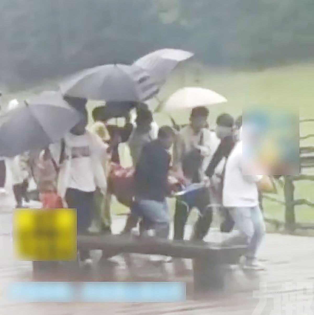 新人冒雨拍婚紗照遭雷擊