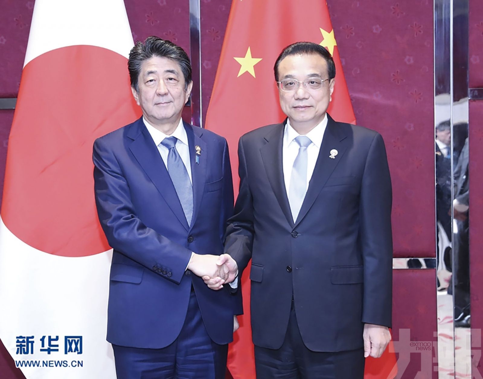 李克強曼谷會見安倍