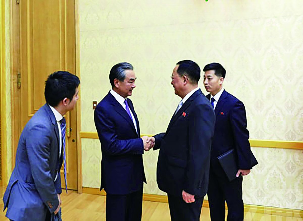 王毅晤朝外相談香港局勢
