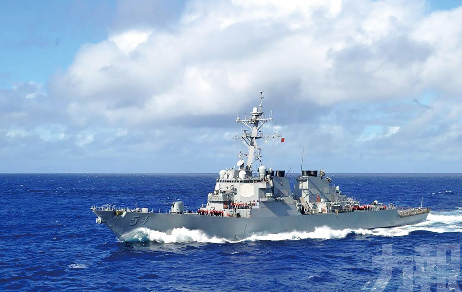 美驅逐艦再駛過台灣海峽
