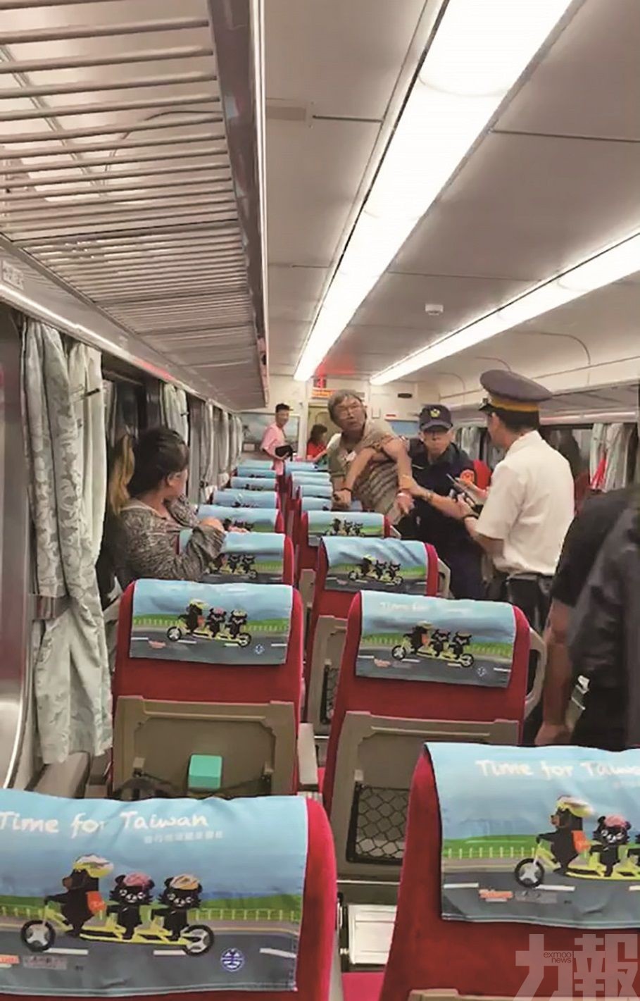 台男搭列車不願補票