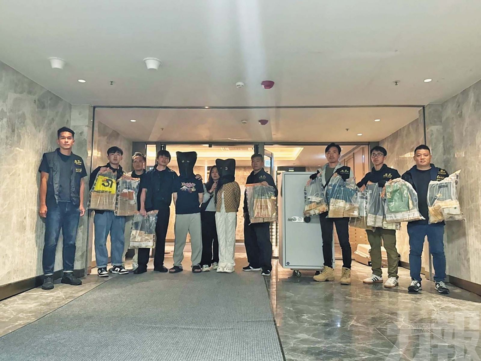 港油尖警區破獲跨區黑幫洗黑錢網