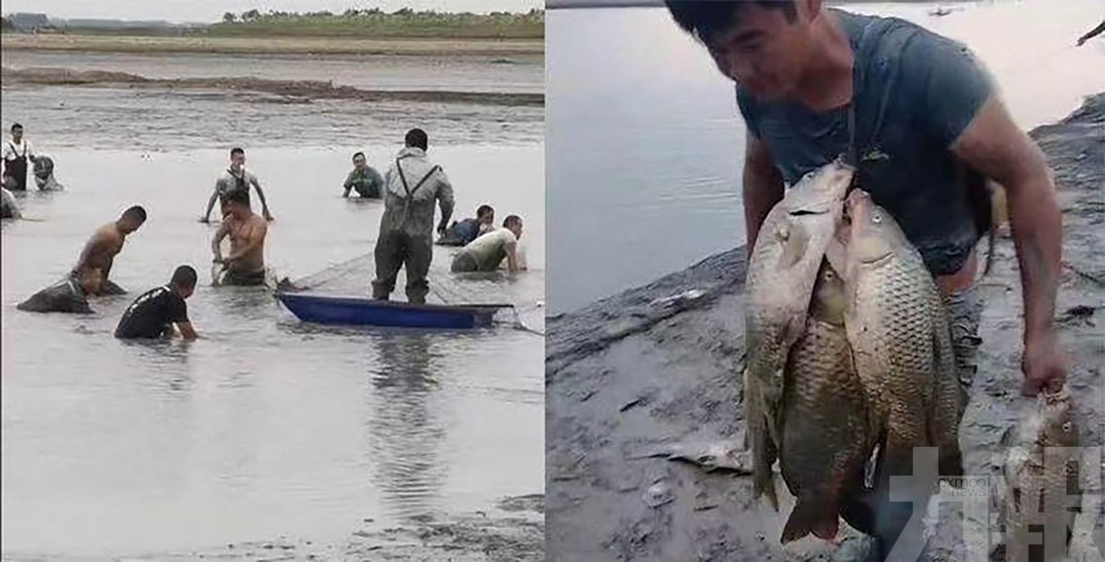 安徽城西湖水位大降