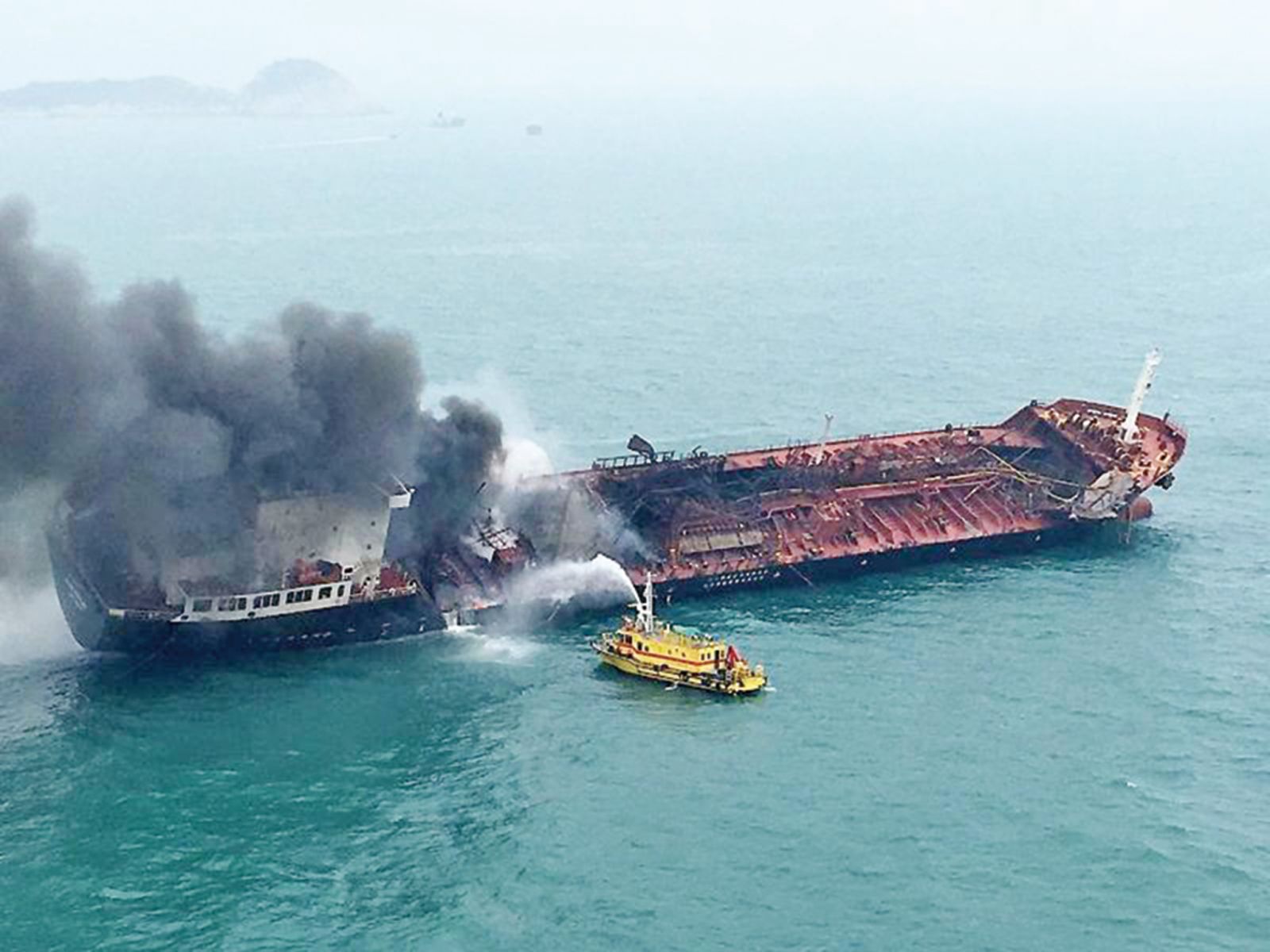 香港南丫島貨輪爆炸