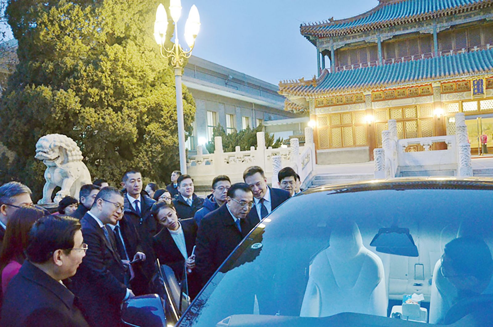李克強會見馬斯克