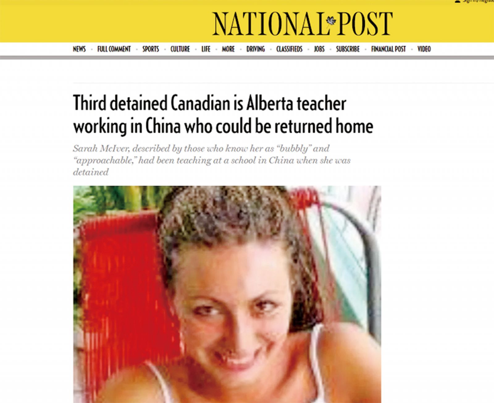 證實第三名加公民被扣